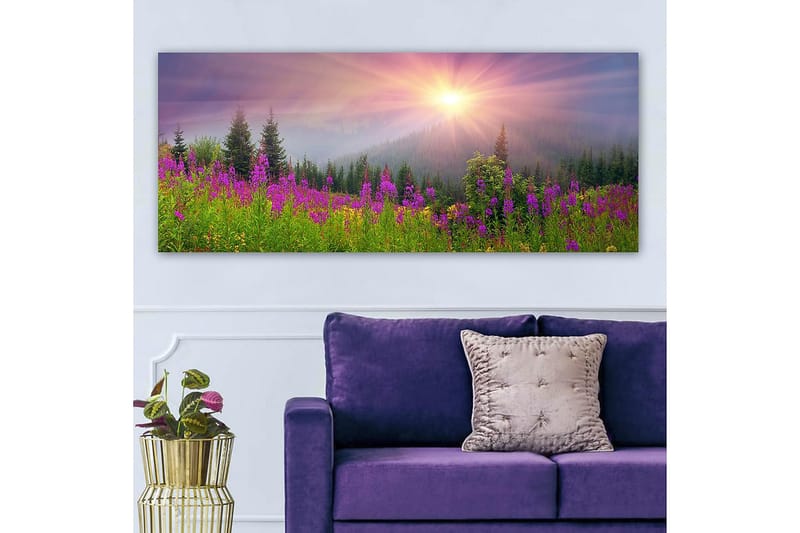 Canvasbillede YTY Landscape & Nature Flerfarvet - 120x50 cm - Boligtilbehør - Billeder & kunst - Billeder på lærred
