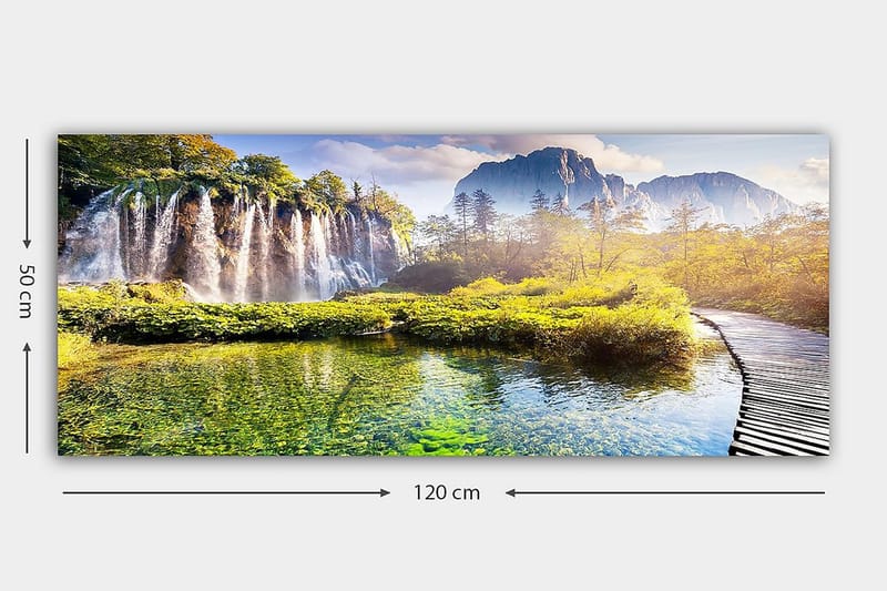 Canvasbillede YTY Landscape & Nature Flerfarvet - 120x50 cm - Boligtilbehør - Billeder & kunst - Billeder på lærred