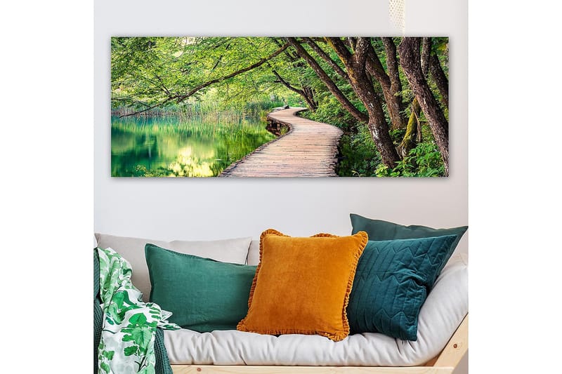 Canvasbillede YTY Landscape & Nature Flerfarvet - 120x50 cm - Boligtilbehør - Billeder & kunst - Billeder på lærred