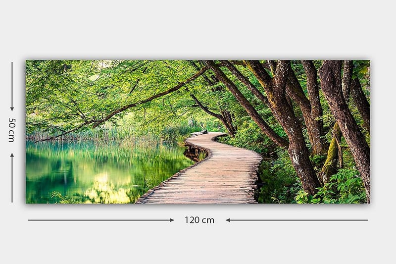 Canvasbillede YTY Landscape & Nature Flerfarvet - 120x50 cm - Boligtilbehør - Billeder & kunst - Billeder på lærred