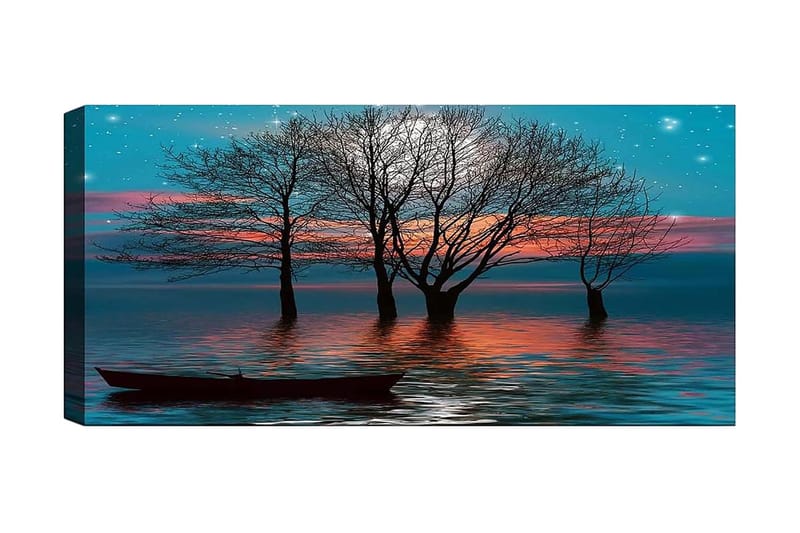 Canvasbillede YTY Landscape & Nature Flerfarvet - 120x50 cm - Boligtilbehør - Billeder & kunst - Billeder på lærred