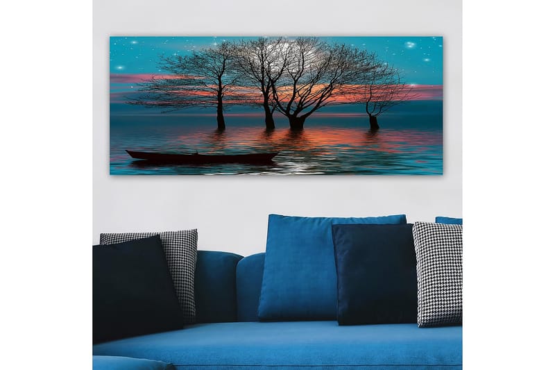 Canvasbillede YTY Landscape & Nature Flerfarvet - 120x50 cm - Boligtilbehør - Billeder & kunst - Billeder på lærred