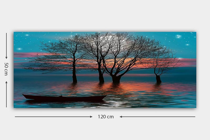 Canvasbillede YTY Landscape & Nature Flerfarvet - 120x50 cm - Boligtilbehør - Billeder & kunst - Billeder på lærred