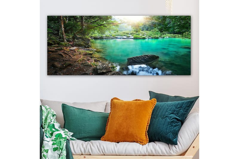 Canvasbillede YTY Landscape & Nature Flerfarvet - 120x50 cm - Boligtilbehør - Billeder & kunst - Billeder på lærred
