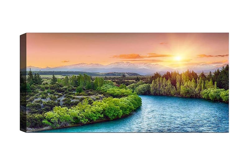 Canvasbillede YTY Landscape & Nature Flerfarvet - 120x50 cm - Boligtilbehør - Billeder & kunst - Billeder på lærred