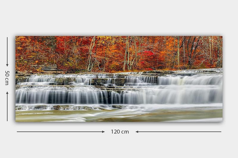 Canvasbillede YTY Landscape & Nature Flerfarvet - 120x50 cm - Boligtilbehør - Billeder & kunst - Billeder på lærred
