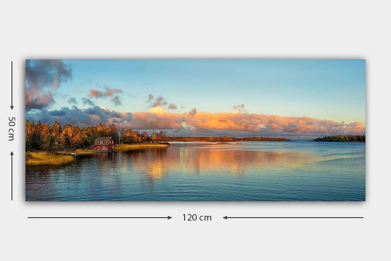 Canvasbillede YTY Landscape & Nature Flerfarvet - 120x50 cm - Boligtilbehør - Billeder & kunst - Billeder på lærred