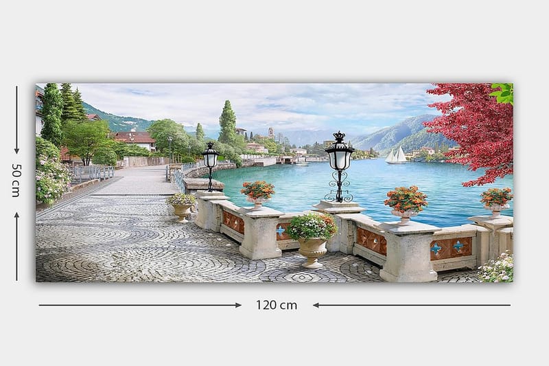 Canvasbillede YTY Landscape & Nature Flerfarvet - 120x50 cm - Boligtilbehør - Billeder & kunst - Billeder på lærred