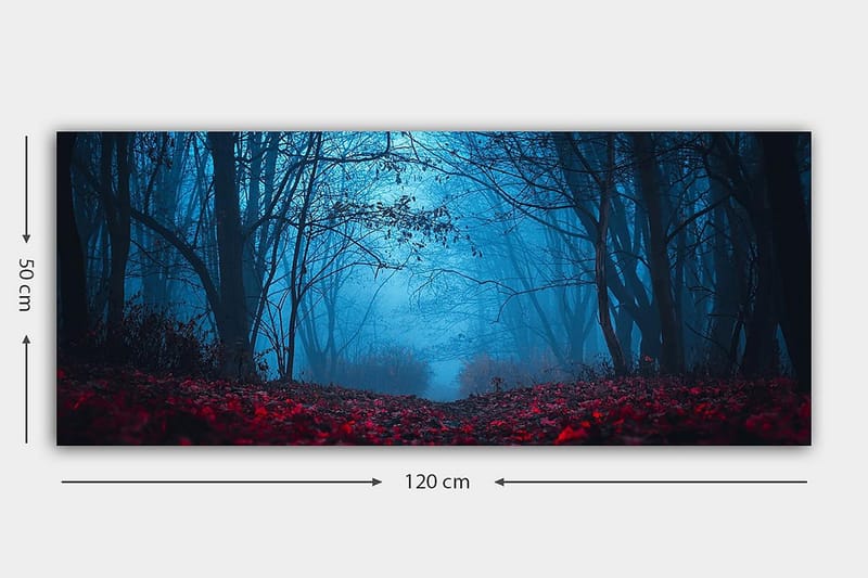 Canvasbillede YTY Landscape & Nature Flerfarvet - 120x50 cm - Boligtilbehør - Billeder & kunst - Billeder på lærred