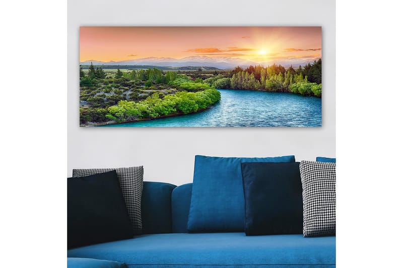 Canvasbillede YTY Landscape & Nature Flerfarvet - 120x50 cm - Boligtilbehør - Billeder & kunst - Billeder på lærred