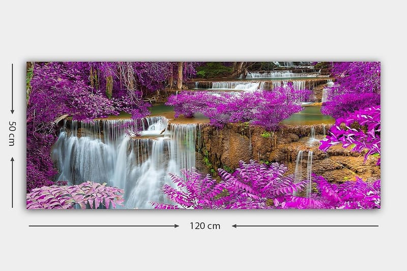 Canvasbillede YTY Landscape & Nature Flerfarvet - 120x50 cm - Boligtilbehør - Billeder & kunst - Billeder på lærred