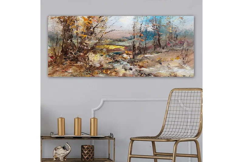 Canvasbillede YTY Landscape & Nature Flerfarvet - 120x50 cm - Boligtilbehør - Billeder & kunst - Billeder på lærred