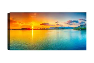 Canvasbillede YTY Landscape & Nature Flerfarvet - 120x50 cm - Boligtilbehør - Billeder & kunst - Billeder på lærred