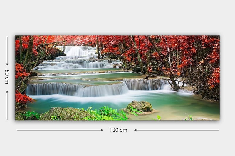 Canvasbillede YTY Landscape & Nature Flerfarvet - 120x50 cm - Boligtilbehør - Billeder & kunst - Billeder på lærred