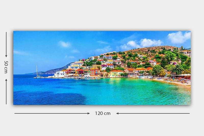 Canvasbillede YTY Landscape & Nature Flerfarvet - 120x50 cm - Boligtilbehør - Billeder & kunst - Billeder på lærred