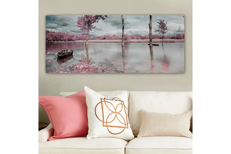 Canvasbillede YTY Landscape & Nature Flerfarvet - 120x50 cm - Boligtilbehør - Billeder & kunst - Billeder på lærred