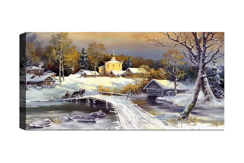 Canvasbillede YTY Landscape & Nature Flerfarvet, 120x50 cm