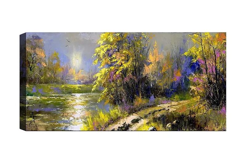 Canvasbillede YTY Landscape & Nature Flerfarvet, 120x50 cm
