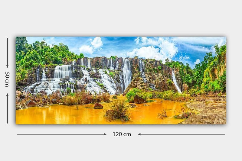 Canvasbillede YTY Landscape & Nature Flerfarvet - 120x50 cm - Boligtilbehør - Billeder & kunst - Billeder på lærred