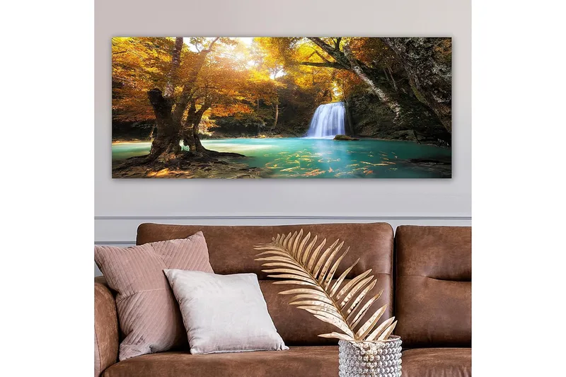 Canvasbillede YTY Landscape & Nature Flerfarvet - 120x50 cm - Boligtilbehør - Billeder & kunst - Billeder på lærred