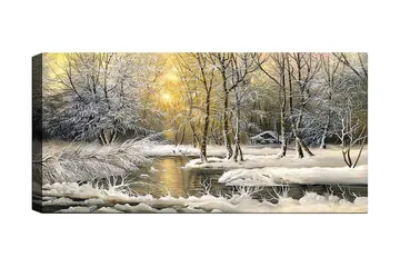 Canvasbillede YTY Landscape & Nature Flerfarvet - 120x50 cm - Boligtilbehør - Billeder & kunst - Billeder på lærred