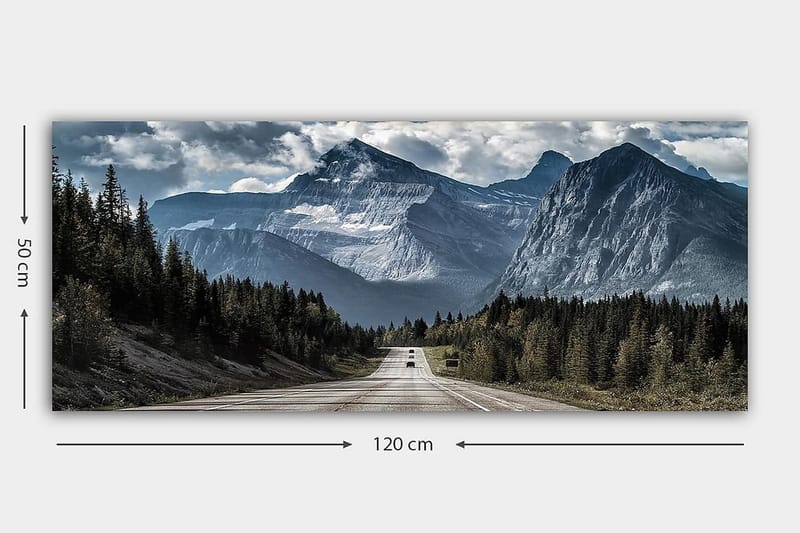 Canvasbillede YTY Landscape & Nature Flerfarvet - 120x50 cm - Boligtilbehør - Billeder & kunst - Billeder på lærred