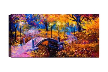 Canvasbillede YTY Landscape & Nature Flerfarvet - 120x50 cm - Boligtilbehør - Billeder & kunst - Billeder på lærred