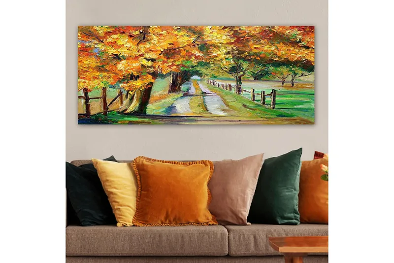Canvasbillede YTY Landscape & Nature Flerfarvet - 120x50 cm - Boligtilbehør - Billeder & kunst - Billeder på lærred