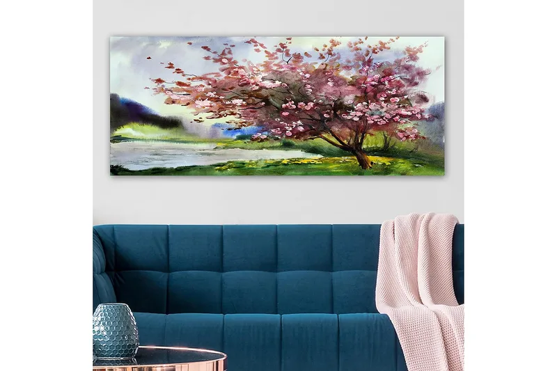 Canvasbillede YTY Landscape & Nature Flerfarvet - 120x50 cm - Boligtilbehør - Billeder & kunst - Billeder på lærred