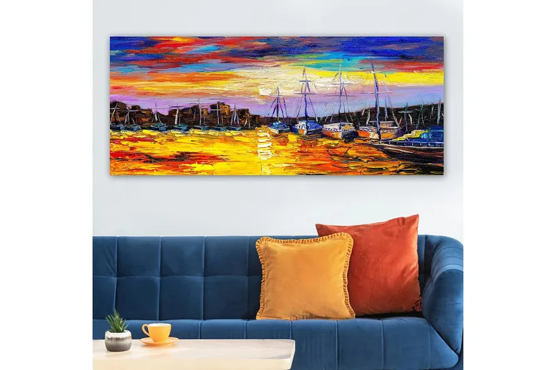 Canvasbillede YTY Landscape & Nature Flerfarvet - 120x50 cm - Boligtilbehør - Billeder & kunst - Billeder på lærred