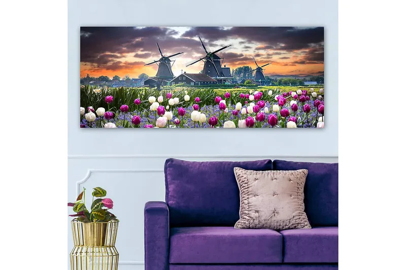 Canvasbillede YTY Landscape & Nature Flerfarvet - 120x50 cm - Boligtilbehør - Billeder & kunst - Billeder på lærred