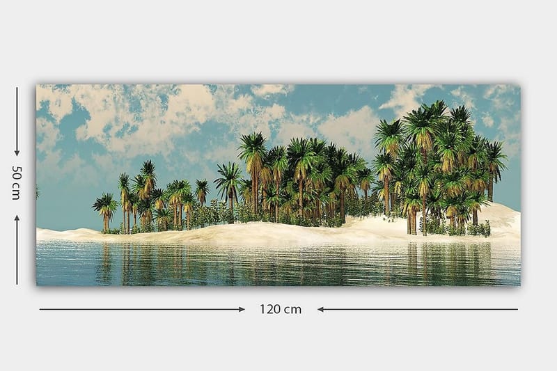 Canvasbillede YTY Landscape & Nature Flerfarvet - 120x50 cm - Boligtilbehør - Billeder & kunst - Billeder på lærred