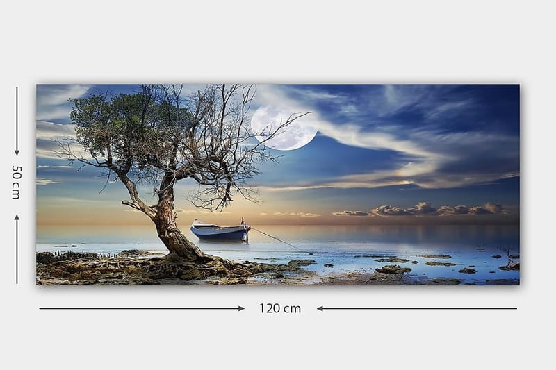 Canvasbillede YTY Landscape & Nature Flerfarvet - 120x50 cm - Boligtilbehør - Billeder & kunst - Billeder på lærred