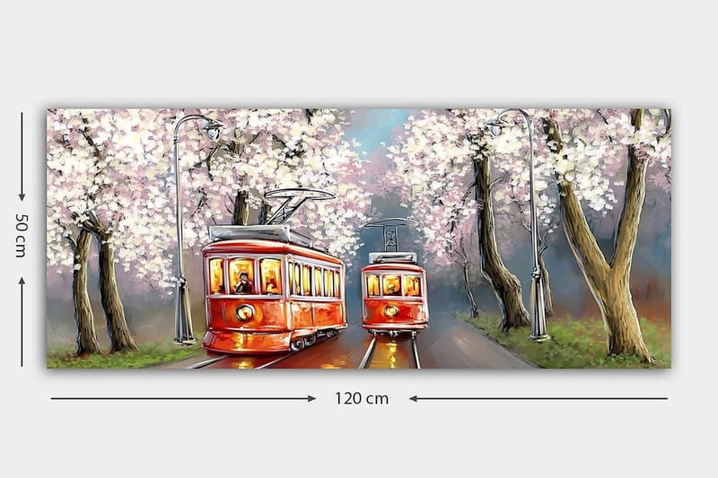 Canvasbillede YTY Landscape & Nature Flerfarvet - 120x50 cm - Boligtilbehør - Billeder & kunst - Billeder på lærred