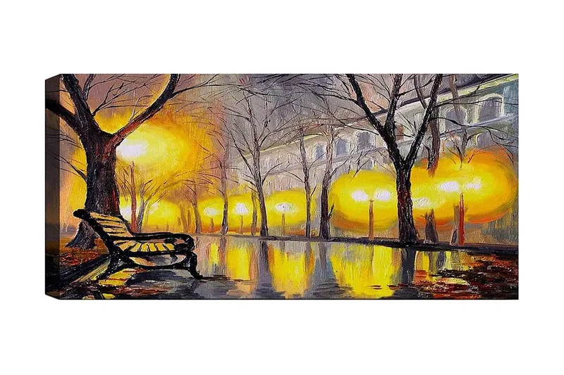 Canvasbillede YTY Landscape & Nature Flerfarvet, 120x50 cm