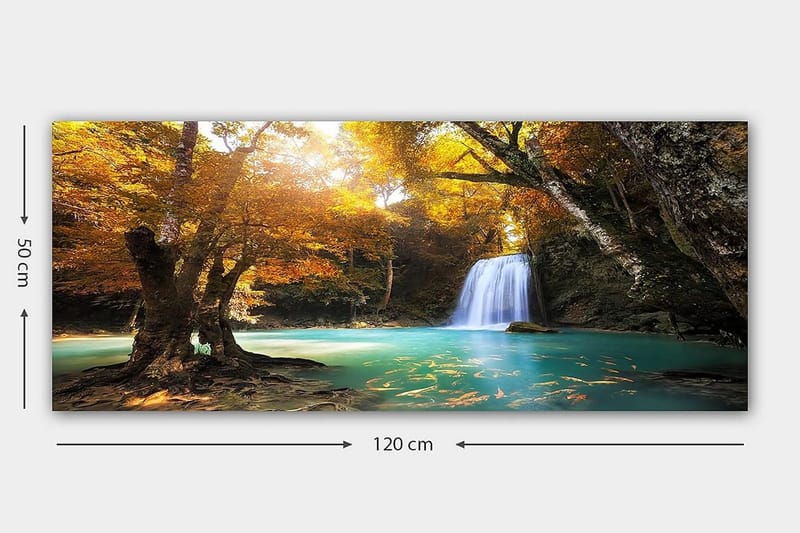 Canvasbillede YTY Landscape & Nature Flerfarvet - 120x50 cm - Boligtilbehør - Billeder & kunst - Billeder på lærred