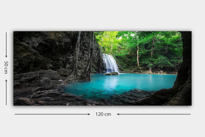 Canvasbillede YTY Landscape & Nature Flerfarvet - 120x50 cm - Boligtilbehør - Billeder & kunst - Billeder på lærred