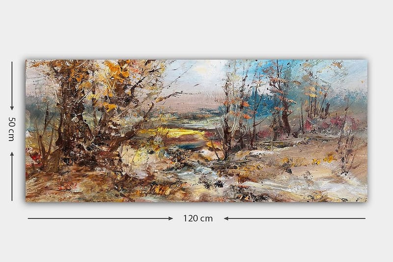 Canvasbillede YTY Landscape & Nature Flerfarvet - 120x50 cm - Boligtilbehør - Billeder & kunst - Billeder på lærred