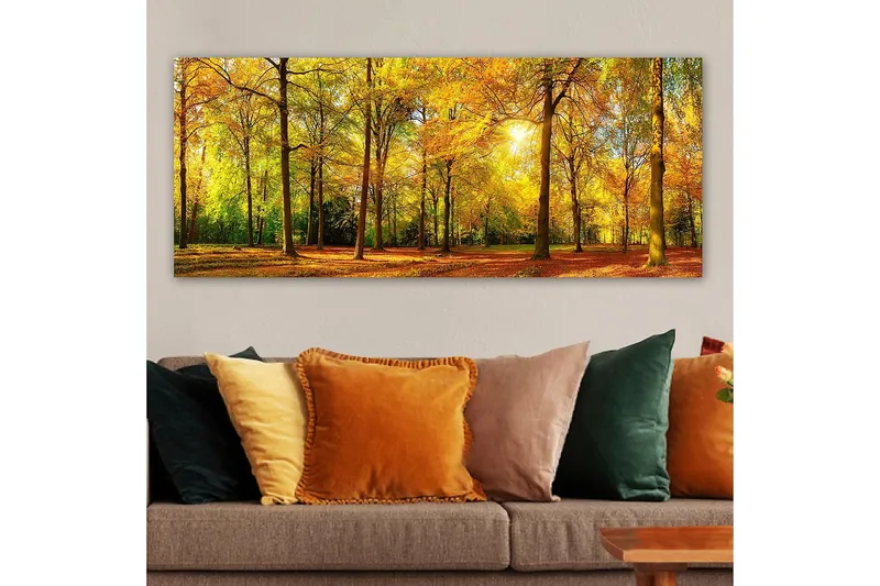 Canvasbillede YTY Landscape & Nature Flerfarvet - 120x50 cm - Boligtilbehør - Billeder & kunst - Billeder på lærred