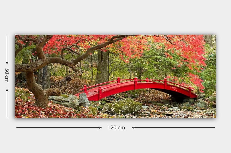 Canvasbillede YTY Landscape & Nature Flerfarvet - 120x50 cm - Boligtilbehør - Billeder & kunst - Billeder på lærred