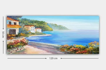 Canvasbillede YTY Landscape & Nature Flerfarvet - 120x50 cm - Boligtilbehør - Billeder & kunst - Billeder på lærred