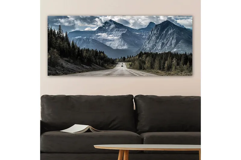 Canvasbillede YTY Landscape & Nature Flerfarvet - 120x50 cm - Boligtilbehør - Billeder & kunst - Billeder på lærred
