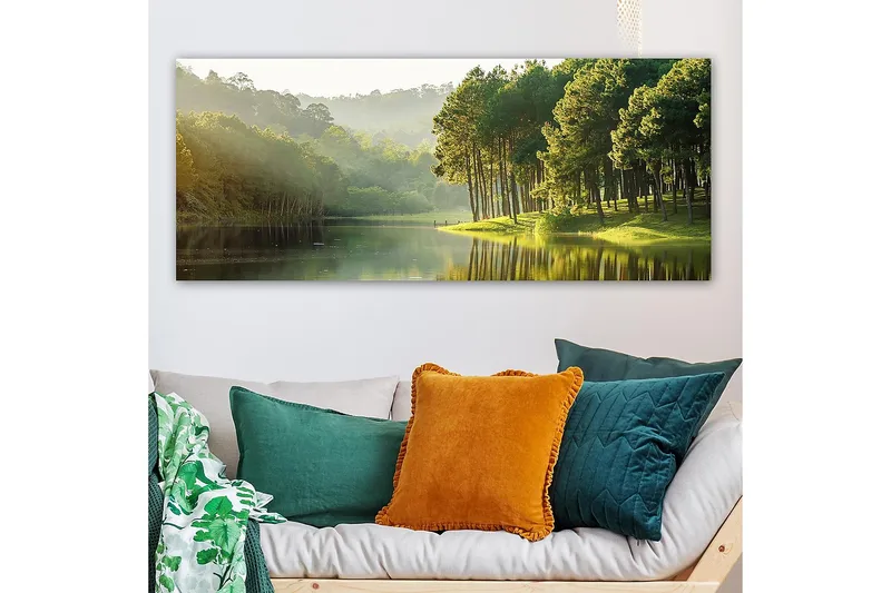 Canvasbillede YTY Landscape & Nature Flerfarvet - 120x50 cm - Boligtilbehør - Billeder & kunst - Billeder på lærred
