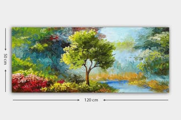 Canvasbillede YTY Landscape & Nature Flerfarvet - 120x50 cm - Boligtilbehør - Billeder & kunst - Billeder på lærred
