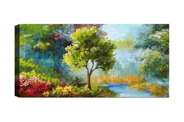 Canvasbillede YTY Landscape & Nature Flerfarvet - 120x50 cm - Boligtilbehør - Billeder & kunst - Billeder på lærred