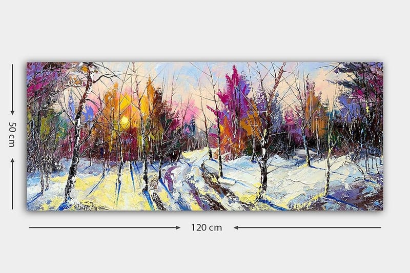 Canvasbillede YTY Landscape & Nature Flerfarvet - 120x50 cm - Boligtilbehør - Billeder & kunst - Billeder på lærred