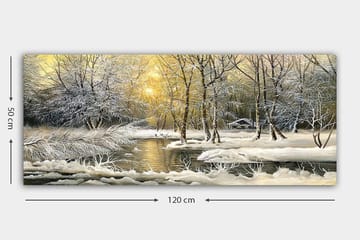 Canvasbillede YTY Landscape & Nature Flerfarvet - 120x50 cm - Boligtilbehør - Billeder & kunst - Billeder på lærred