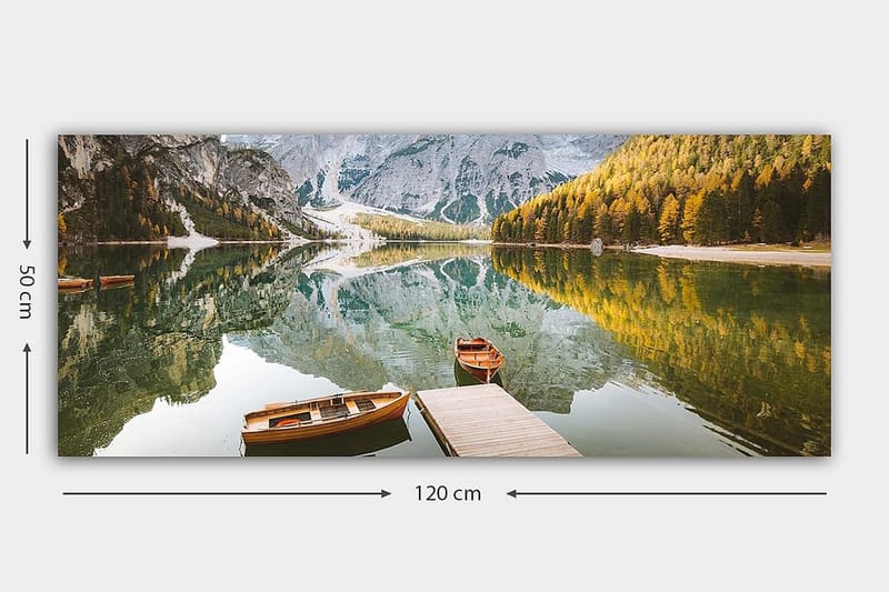 Canvasbillede YTY Landscape & Nature Flerfarvet - 120x50 cm - Boligtilbehør - Billeder & kunst - Billeder på lærred