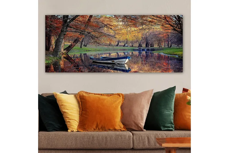 Canvasbillede YTY Landscape & Nature Flerfarvet - 120x50 cm - Boligtilbehør - Billeder & kunst - Billeder på lærred