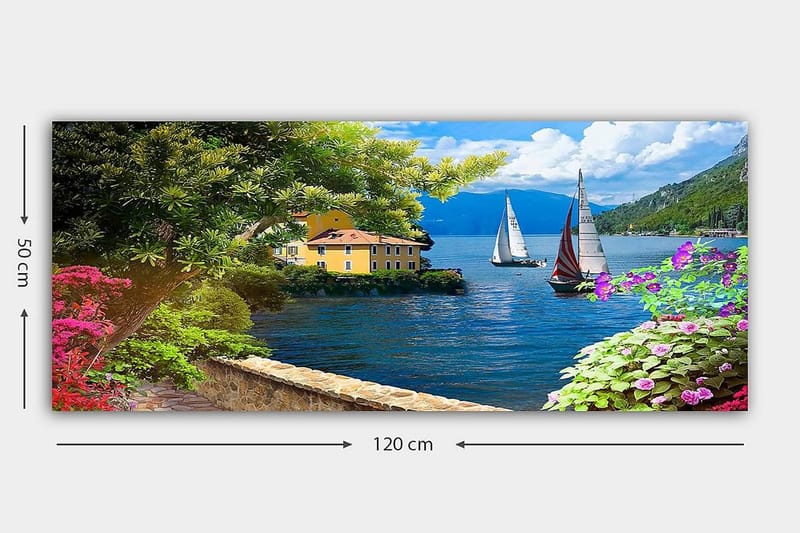 Canvasbillede YTY Landscape & Nature Flerfarvet - 120x50 cm - Boligtilbehør - Billeder & kunst - Billeder på lærred
